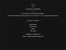 Tablet Screenshot of castlehotelneath.co.uk